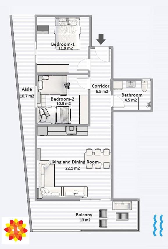 Sea And City View Apartment Sarandë 외부 사진